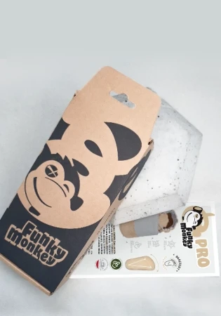 Barefoot Funky Monkey PANAMA / bawełna grafit z podeszwą z kauczuku PRO