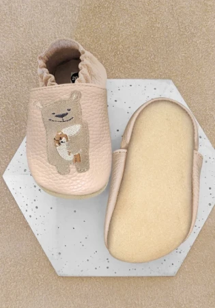Kapcie barefoot z włoskiej skóry z kauczukową podeszwą