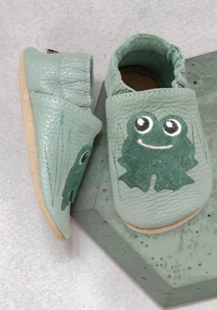 Kapcie barefoot z włoskiej skóry z zamszową podeszwą marki funky-monkey