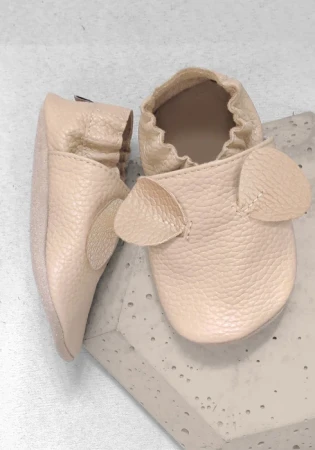 Kapcie barefoot z włoskiej skóry z oddychającą  zamszową podeszwą