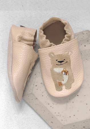 Kapcie barefoot z włoskiej skóry z zamszową podeszwą