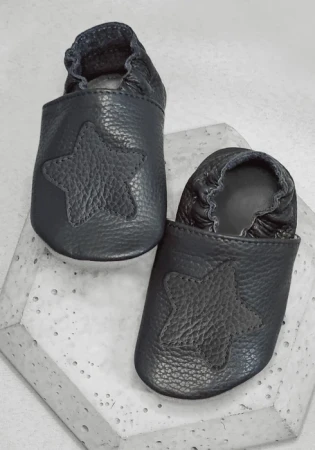 Marka funky monkey Kapcie barefoot z włoskiej skóry z zamszową podeszwą