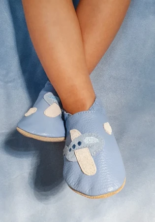Kapcie barefoot z włoskiej skóry z zamszową podeszwą marki funky-monkey