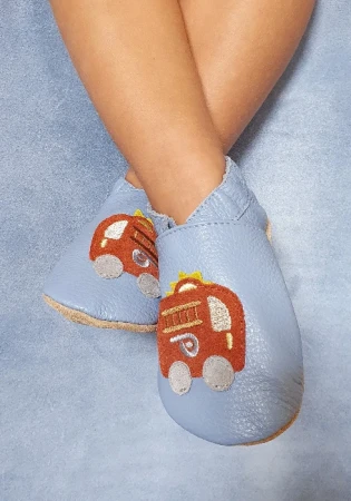 Kapcie barefoot z włoskiej skóry z zamszową podeszwą funky-monkey