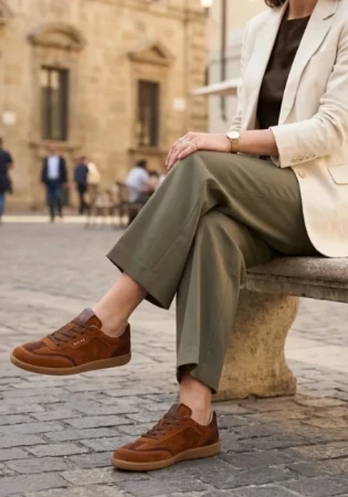 RAYVE Rio to minimalistyczne sneakersy barefoot stworzone z myślą o naturalnym sposobie chodzenia BRĄZOWE