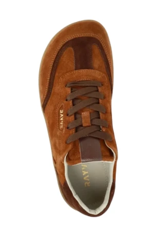 RAYVE Rio to minimalistyczne sneakersy barefoot stworzone z myślą o naturalnym sposobie chodzenia BRĄZOWE