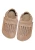 Funky-Monkey barefoot ze skóry naturalnej w kolorze brązowym z zamszową podeszwą zero drop idealne do żłobka i przedszkola, lekkie i oddychające, perforowane sandałki