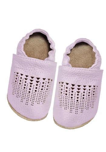 Przejdź do produktu Sandałki dziecięce Barefoot SOFT z zamszową podeszwą BOHO FIOLET LILA