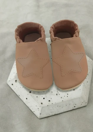 Marka funky monkey Kapcie barefoot z włoskiej skóry z zamszową podeszwą