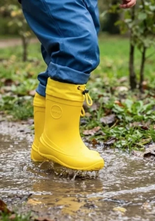 RAYVE Muddy Długie to dziecięce barefootowe kalosze