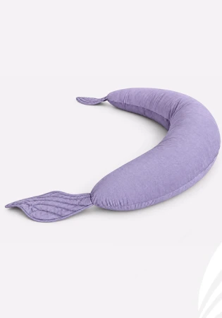 poducha_Wave-Tale długa ergonomiczna poducha do spania i karmienia w kolorze liliowo wrzosowym