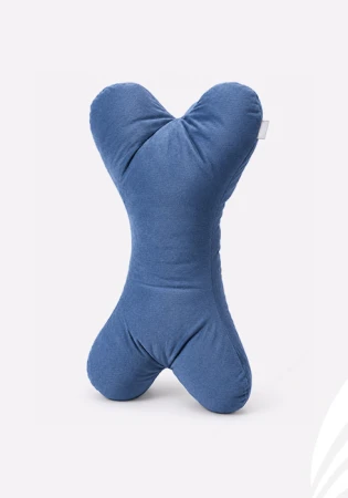 Poduszka WaveTale Bone w kształcie kostki z tkaniny Velvet – ergonomiczna i praktyczna