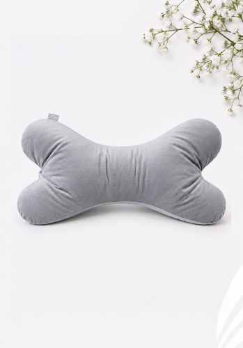 Przejdź do produktu Anatomiczna poduszka VELVET BONE / kostka -  SZARA