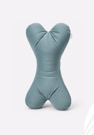 poduszka kostka wave_Tale_VELVET BONE ergonomiczna wspierająca - podparcie karku - mięta