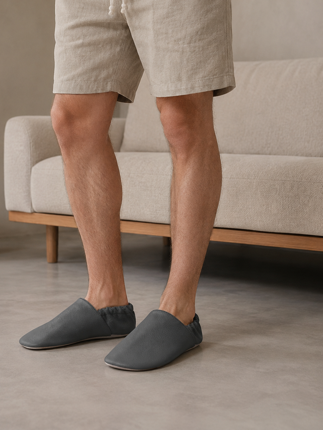 Funky-Monkey Barefoot Adult PRO – antypoślizgowe kapcie, ze skóry naturalnej, z kauczową podeszwą w rozmiarach dla dorosłych